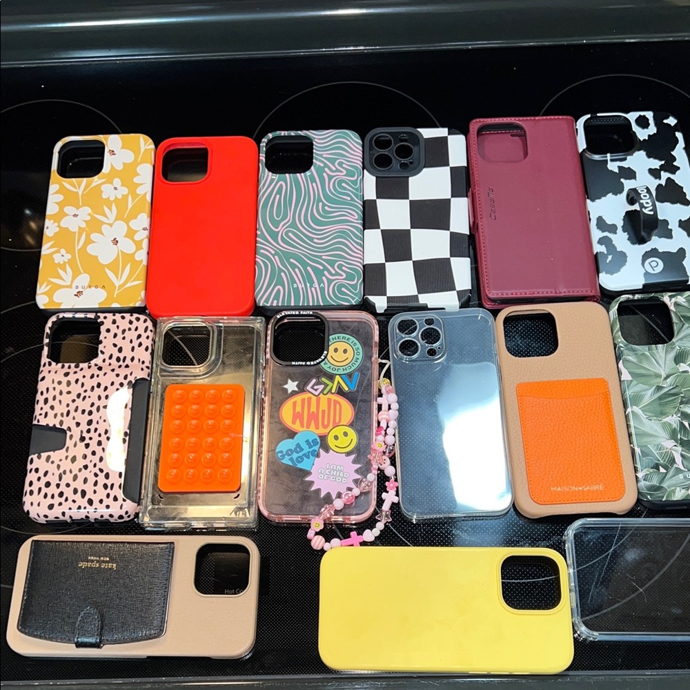 Added 2 more. See photos 13 Pro Max Assorted Phone Cases - Multi-Color